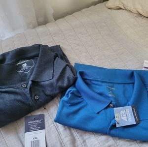 2 Men's XXL collared shirts